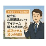 【不動産プロが徹底解説】足立区北綾瀬駅エリアでマイホーム購入＆売却を成功させる3つの秘訣
