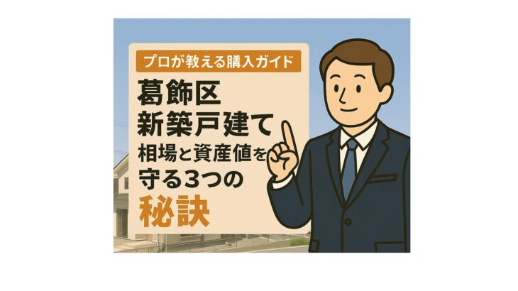 【葛飾区 新築戸建て】相場と資産価値を守る3つの秘訣｜プロが教える購入ガイド