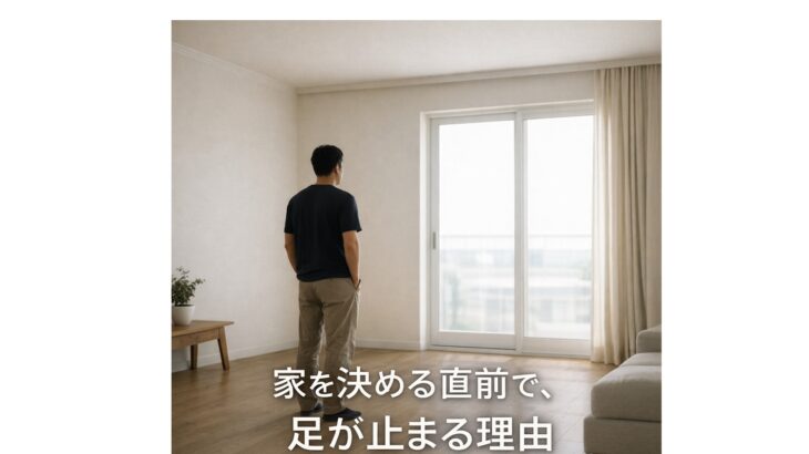 家を決める直前で、足が止まる理由
