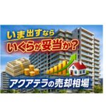 アクアテラの売却相場 いま出すなら、いくらが妥当か