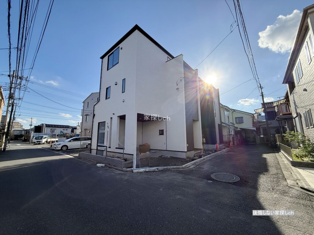 葛飾区南水元2丁目の全2棟と前面道路